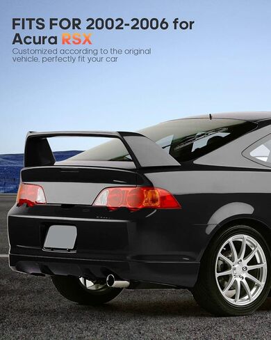 أطقم هيكل جناح السيارة من FINDAUTO ABS من النوع R يناسب طراز 2002-2006 لـ Acura RSX سبويلر الشفاه in Saudi Arabia