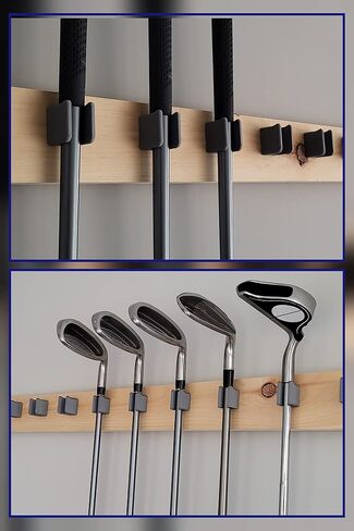 Golf Club Organize Holder, Wall Display, Wall Hanger, Rack, Mount [7 Holder] in Saudi Arabia