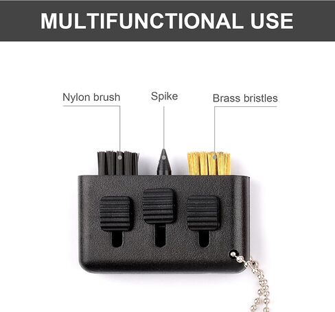 3 Pcs Golf Club Brush Pocket Golf Club Groove Cleaner 3 in1 Retractable Golf Sharpener Club Cleaner Tool Portable Small Golf Accessories in Saudi Arabia