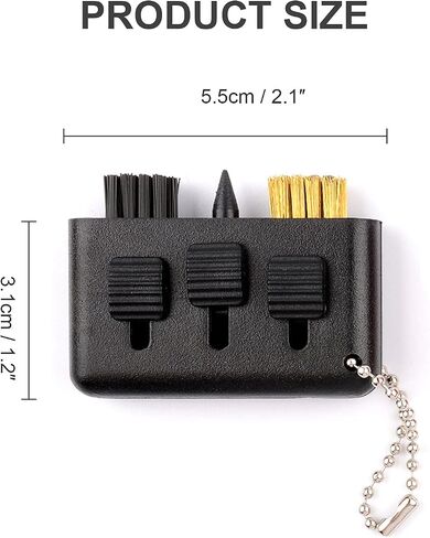 3 Pcs Golf Club Brush Pocket Golf Club Groove Cleaner 3 in1 Retractable Golf Sharpener Club Cleaner Tool Portable Small Golf Accessories in Saudi Arabia
