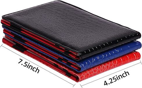 حامل بطاقات أداء الجولف - 3 عبوات من أغلفة كتب ياردات الجولف، وكتاب بطاقات أداء الجولف، وقلم رصاص وبطاقة أداء متضمنة، وإكسسوارات حقيبة الجولف للرجال in Kuwait