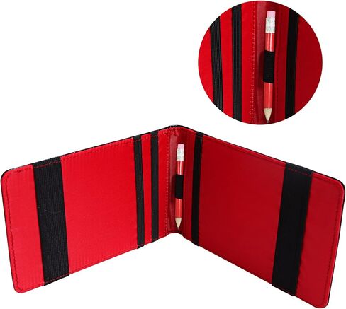 حامل بطاقات أداء الجولف - 3 عبوات من أغلفة كتب ياردات الجولف، وكتاب بطاقات أداء الجولف، وقلم رصاص وبطاقة أداء متضمنة، وإكسسوارات حقيبة الجولف للرجال in Kuwait