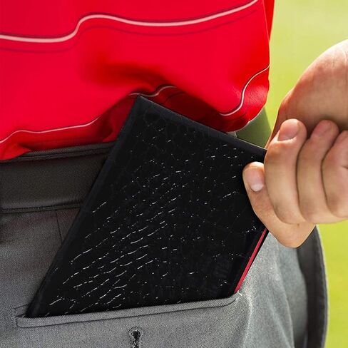 حامل بطاقات أداء الجولف - 3 عبوات من أغلفة كتب ياردات الجولف، وكتاب بطاقات أداء الجولف، وقلم رصاص وبطاقة أداء متضمنة، وإكسسوارات حقيبة الجولف للرجال in Kuwait