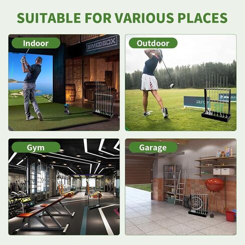 Golf Club Rack Putter Stand: Wooden Golf Club Holder Organizer for Golf Clubs, Golf Balls, Putter Covers - Golf Club Stand Racks for Garage Home Indoor in Saudi Arabia