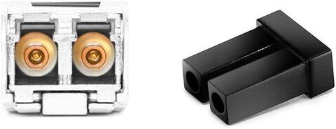 غطاء غبار، SFP+ QSFP+ QSFP28 أغطية غبار من الألياف الضوئية، مناسب لـ دوبلكس LC، سيليكون أسود، 20 قطعة in Kuwait