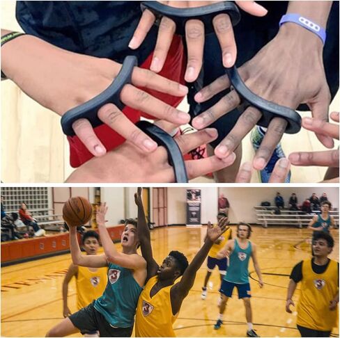 مساعد تدريب كرة السلة على الرماية، جهاز تصحيح وضعية أصابع كرة السلة للمراهقين والبالغين، عبوة من 3 قطع، SML in Kuwait