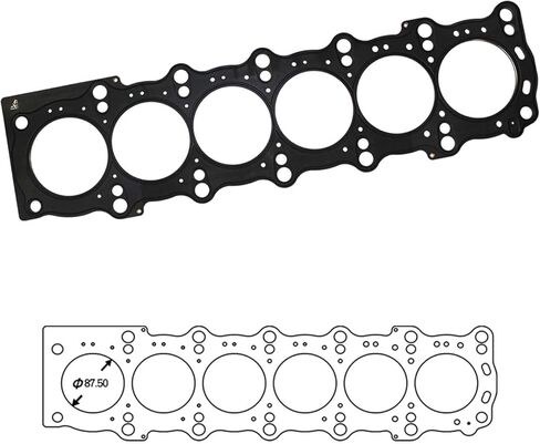 حشية رأس الأسطوانة لعلامة Toyota 1JZ-GTE (Ø87.5mm / T:1.5mm) in Kuwait