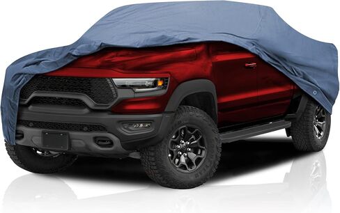 غطاء سيارة شاحنة كاملة من سلسلة Ultimum لـ 2021-2024 Ram 1500 TRX Crew Cab 4-Door Pickup Short Bed جميع الأحوال الجوية حماية من الخدوش والغبار ودرع الثلج in Kuwait