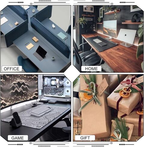 لوحة ماوس لوحة مفاتيح مضادة للانزلاق بمفتاح سريع، كبيرة جدًا لنمط اختصارات البرامج المكتبية، لوحة كمبيوتر مكتبية، وسادات مكتبية طويلة، 31.5 بوصة × 11.8 بوصة، ابتكارات للهدايا in Kuwait