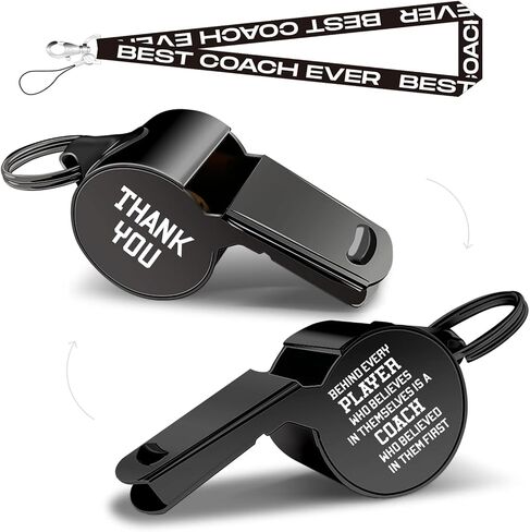 Whistle with Lanyard, Coach Whistle, Football Gifts, Soccer Hockey Basketball Volleyball Baseball Coach Gifts Men and Women Teachers, Thank You Coach Gifts - Trust their coaches first, good coaches in Kuwait