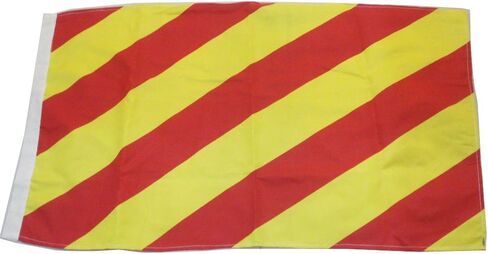 نعمة النحاس Y - علم الإشارة البحرية - الرمز البحري - 16 بوصة × 28 بوصة - بحري/قارب - علم كبير (5028) in Kuwait