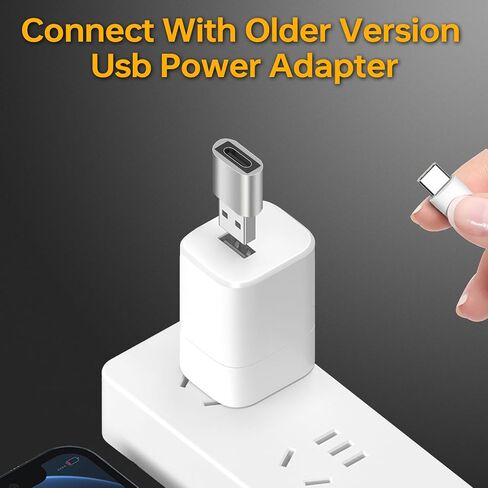 [4 Pack USB to USB C OTG Adapter, [2*Type C Female to A Male Charger Converter]&[2*USB C Male to USB 3.0 Female Adapter] for iPhone 12, 13, 14, 15, Apple, AirPods, iPad, MacBook, Samsung, Car in Saudi Arabia