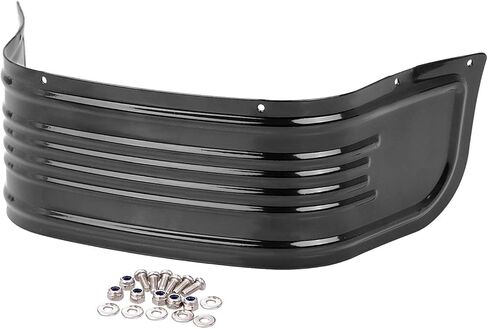 Black Front Ribbed Fender Skirt Trim for Harley Touring Road King Street Glide Electra Glide Low Softail FLSTC 1980-2013 in Saudi Arabia