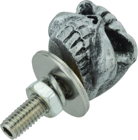 Arenbel Skull License Plate Frame Screws Fasteners Car Tag Bolt Cap Kit Fit Vehicles Motorcycle Trucks SUV, 4Pcs Silver in Saudi Arabia