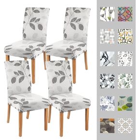Chair Cover Set of 4, Set Covers for Chair, Removable and Washable Dining Room, Living Room, Office 4 Packs. Suitable for Home, Hotel, Banquet or Party. in Kuwait