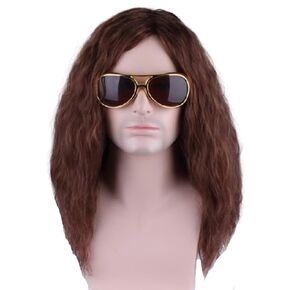 Shaggy Layered 60s Mullet Wolf Cut Wig 37cm Short White Rouge Wolf Tail Cosplay Wig