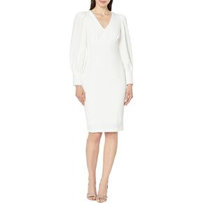 Women's Vneck Sheath Work Dress