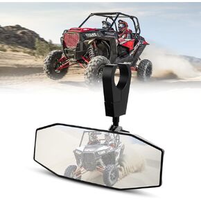 Mixsuper UTV Rear View Mirror, SXS UTV Mirror Clear View with 1.5-2 inch 360° Adjustable Low Profile Aluminum Clamp Compatible with RZR 1000 Talon KRX Mule X3 Zforce