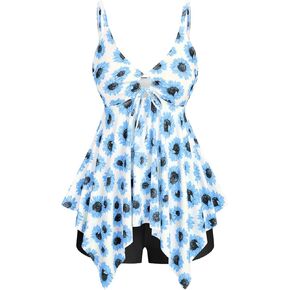 روز غال روزجال نساء بالإضافة إلى حجم متواضع Tankini مناديل ملابس السباحة