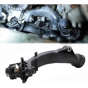 Engine Coolant Thermostat with Housing Compatible with Mercedes Benz CL550 CL63 CLS63 GL450 ML550 S63 AMG S G63 GLS63 CLS550 E550 E63 GL550 GLE63 S550 SL550 E63 Replaces 2782000815