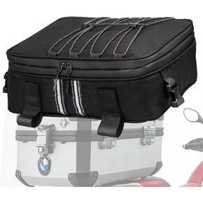 حقيبة ذيل لدراجة نارية أعلى صندوق PowerSport Luggage كبير السعة سعة السفر حقيبة Trunk Trunk Bag أعلى حالة تخزين محرك السرج بانير حقيبة دراجة نارية تخزين Tail Tail Rack