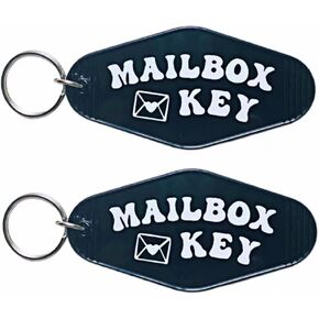 MailBox Keychain Bulk Mail Box Key Ring 2 Pack Motel Key Chain Cute Keychain for Mail Key New Home Gifts Housewarming Gifts