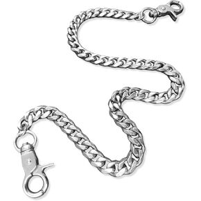 Pants Wallet Chain for Men Women Boy Girl,Heavy Duty Pocket Chain Metal Wallet Keychain Jean Punk,Silver