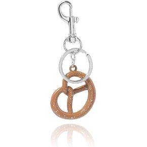 Pretzel Bag Charm Keychain for Women - Key Chain,Cute Purse Handbag Accessories - Women's Trend Jewelry Gifts