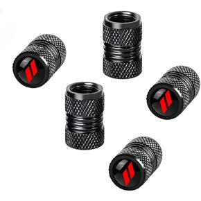 5PCS Tire Valve Stem Caps for Car Tires with Rubber O-Ring Compatible with Dodge Charger Durango Challenger RAM Chrysler 300 (Purple)