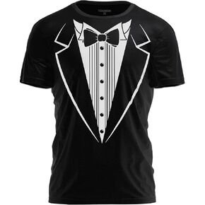 Tuxedo T-Shirt Classic Party Tee Funny Concert Festival Shirt