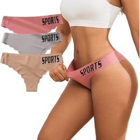 moonlight elves Seamless Underwear For Women - No Show Comfortable Bikini Panties Hipster Soft Low-Rise Panty, Pack 3