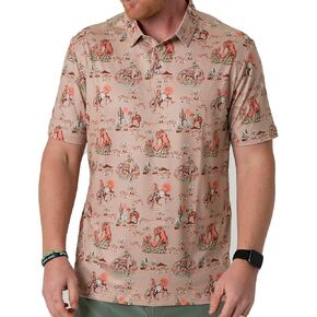 Burlebo Cowboy Up khaki polo