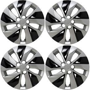 Hubcaps يناسب نيسان Altima 2019-2023 ، استبدال متماثل 16 بوصة ، سوداء سوداء ، 4 قطع