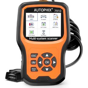 AUTOPHIX 7910P+ Scan Tool fit for BMW Mini Rolls-Royce, Featuring All Reset Services with Battery Registration, Full System Diagnostic Scanner for ABS, SAS, SRS, EPB, Oil, CBS