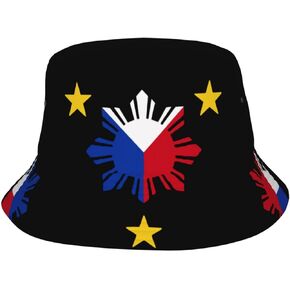 Filipino Fisherman Caps Philippines Hat Philippines Flag Bucket Hats Flag Cap Philippines Sun Hat for Hiking Fishing Outdoor