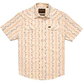 Howler Bros Men's H Bar B Snapshirt ، شرائط الكركديه/نهر أكسفورد