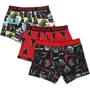 BioWorld Godzilla King of Monsters Men's Men 3-Pack Boxer Boxer