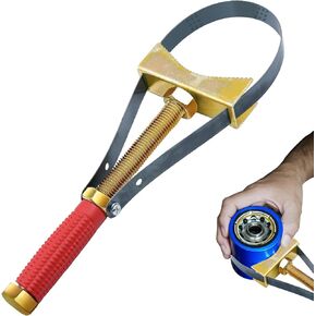 Oil Filter Wrench Removal Tool, Adjustable Strap Wrench Heavy Duty for Truck Excavators(9-15cm Diameter)