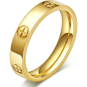 Love Promise Gold Ring for Women: Felet Dainty Stains Steel Ring مكعب الزركونيا الزفاف الفرقة المشاركة في حلقات الصداقة 18K الذهب الفضة الذهب.