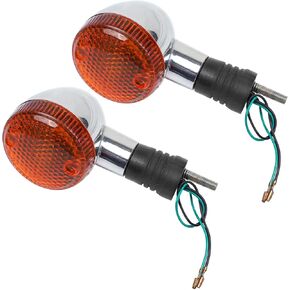 2PCS/SET Rear Turn Signal Fit for Honda Shadow 400 750, for Steed 600 750 Magna 250 Magna 750 VTX1300 VLX 1100 DLX VTX 1300 1800 Cruiser Chopper Custom Motorcycles Indicator Lights Tail Blinkers Parts