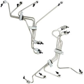 WFLNHB Fuel Injection Lines 8 Set Replacement for Ford 6.9L 7.3L IDI Diesel F-Series 1983-1994