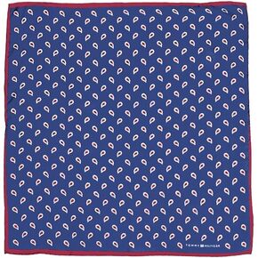 Tommy Hilfiger Men's Pine Pocket Square-Navy