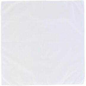 CTM® All Cotton 15x15 inch Solid White Cotton Handkerchief (6 Pack)