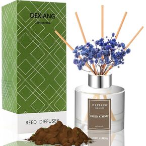 مجموعة Diffuser Frangipani Reed - 3.38 Fl Oz (100ml) الزيت الأساسي مع 6 قصب من القصب | ديكور المنزل والحمام