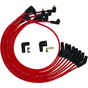 Moroso 52073 Ultra Series Red Spark Plug Wires, Ford 351W, 135 Degree Plug Ends, Non HEI Distributor