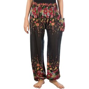 LOFBAZ Yoga Harem Hippie Pants for Women S-4XL Plus Boho Clothing PJ Elephant