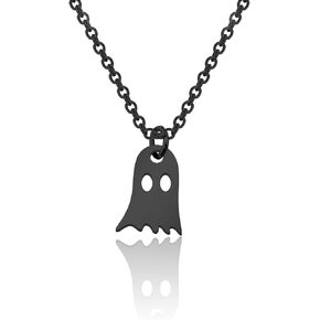 BNQL Tiny Cute Ghost Necklace Halloween Funny Jewelry