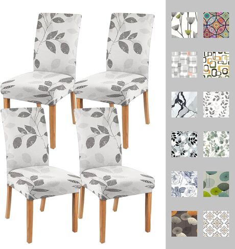 مجموعة غطاء الكرسي من 4 ، مجموعة أغطية للكرسي ، غرفة طعام قابلة للإزالة وقابلة للغسل ، غرفة معيشة ، مكتب 4 عبوات. مناسبة للمنزل أو الفندق أو المأدبة أو الحفلة. in Kuwait