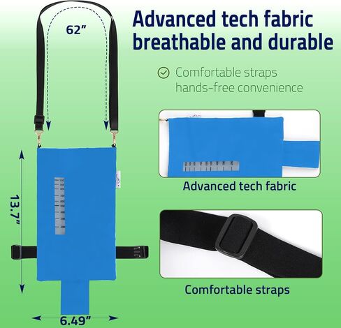 Urine Drainage Bag Holder - Privacy Covers for Wheelchairs Geri Chairs Bed Rails Scooters - Conceals Catheter Line Nephrostomy Pouches - Clear Window (Black Small 600ml-1000ml) in Saudi Arabia