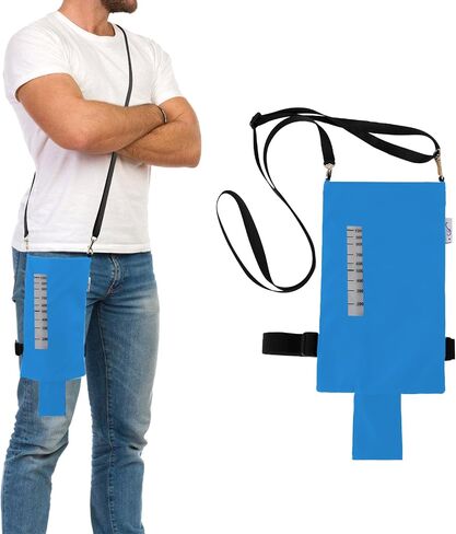 Urine Drainage Bag Holder - Privacy Covers for Wheelchairs Geri Chairs Bed Rails Scooters - Conceals Catheter Line Nephrostomy Pouches - Clear Window (Black Small 600ml-1000ml) in Saudi Arabia